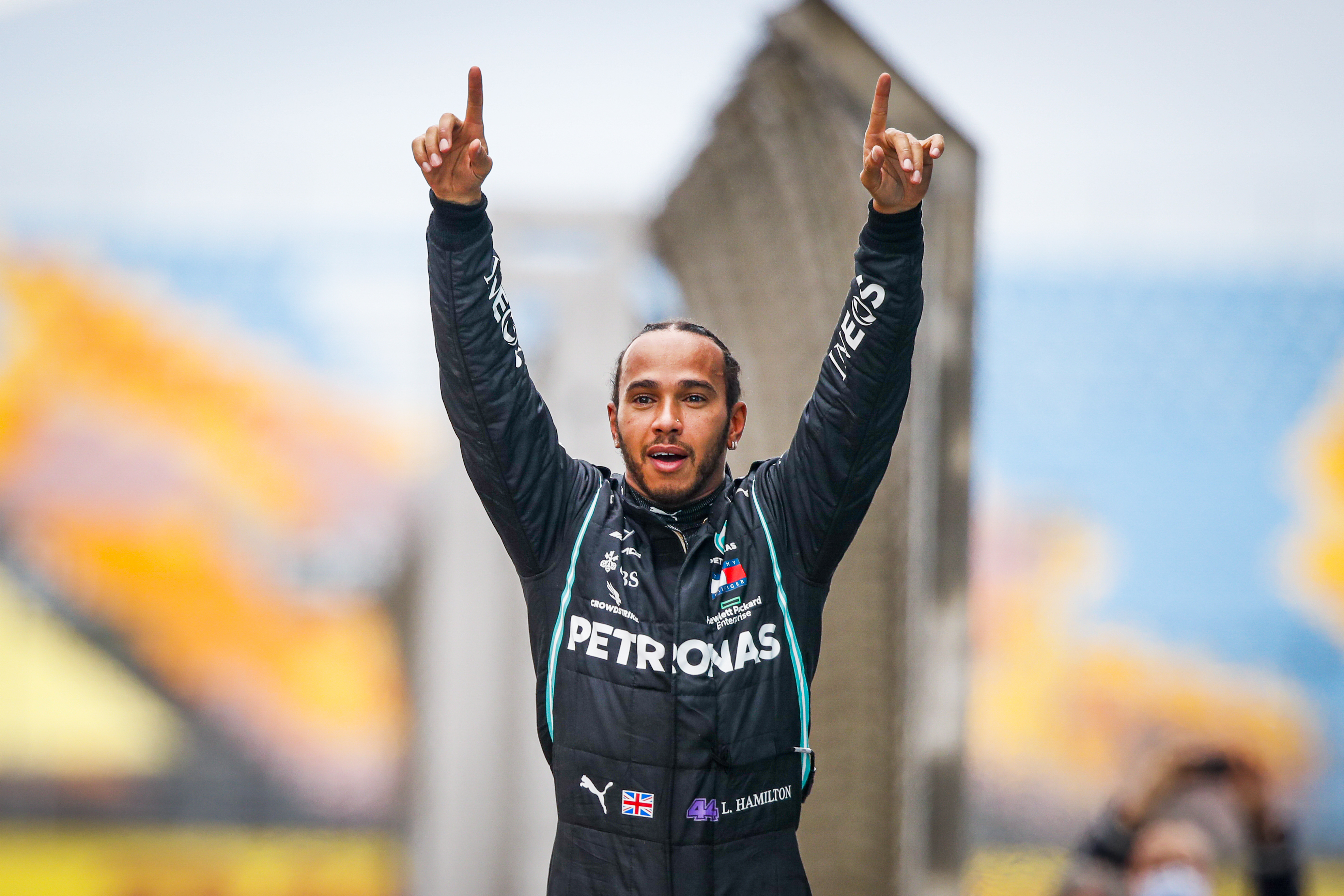 Hamilton lets tears flow as he clinches record 7th F1 title - The San Diego  Union-Tribune