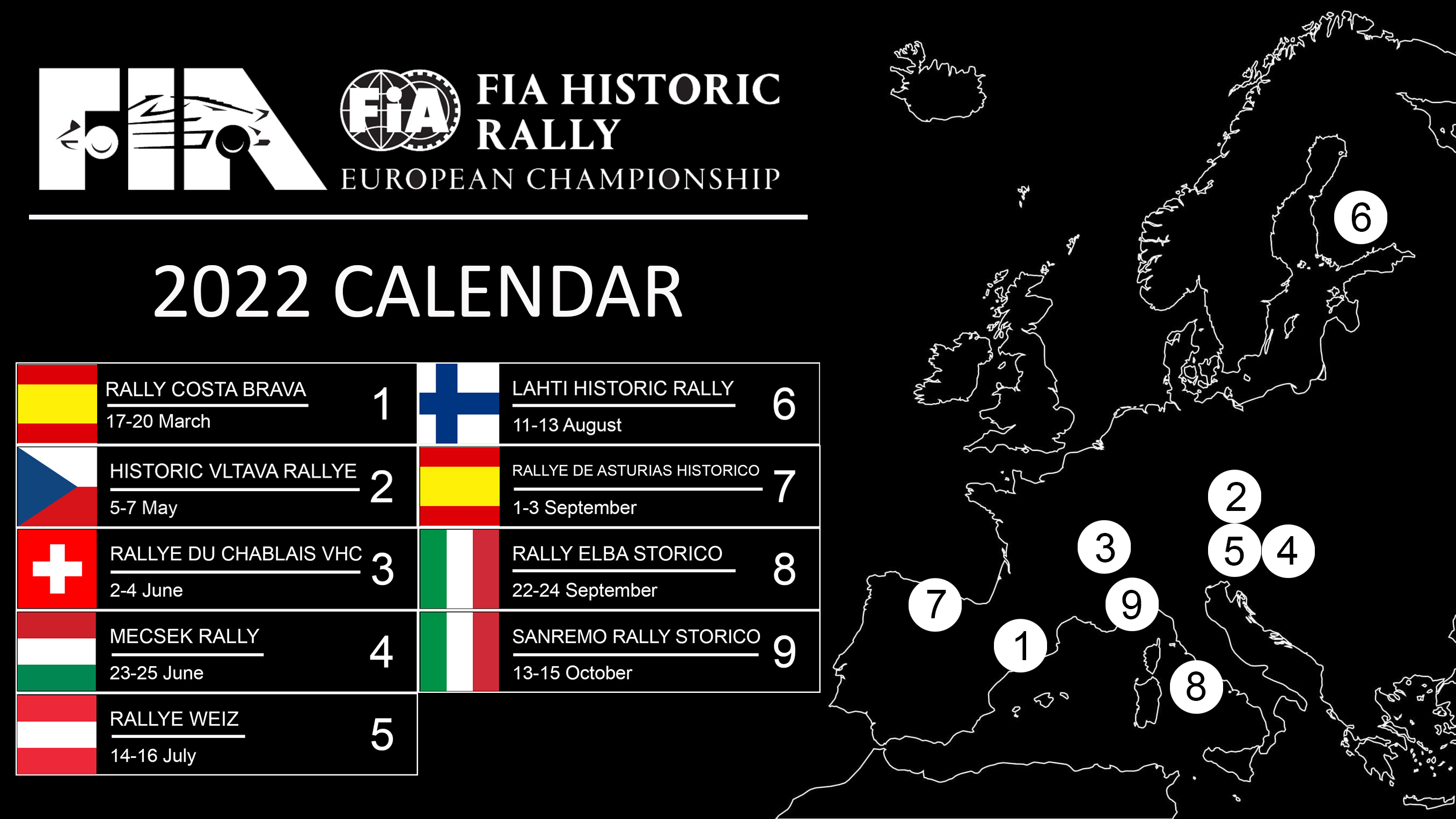 Nasa Rally Schedule 2022 Ehrc - 2022 Calendar And Regulation Changes Revealed | Federation  Internationale De L'automobile