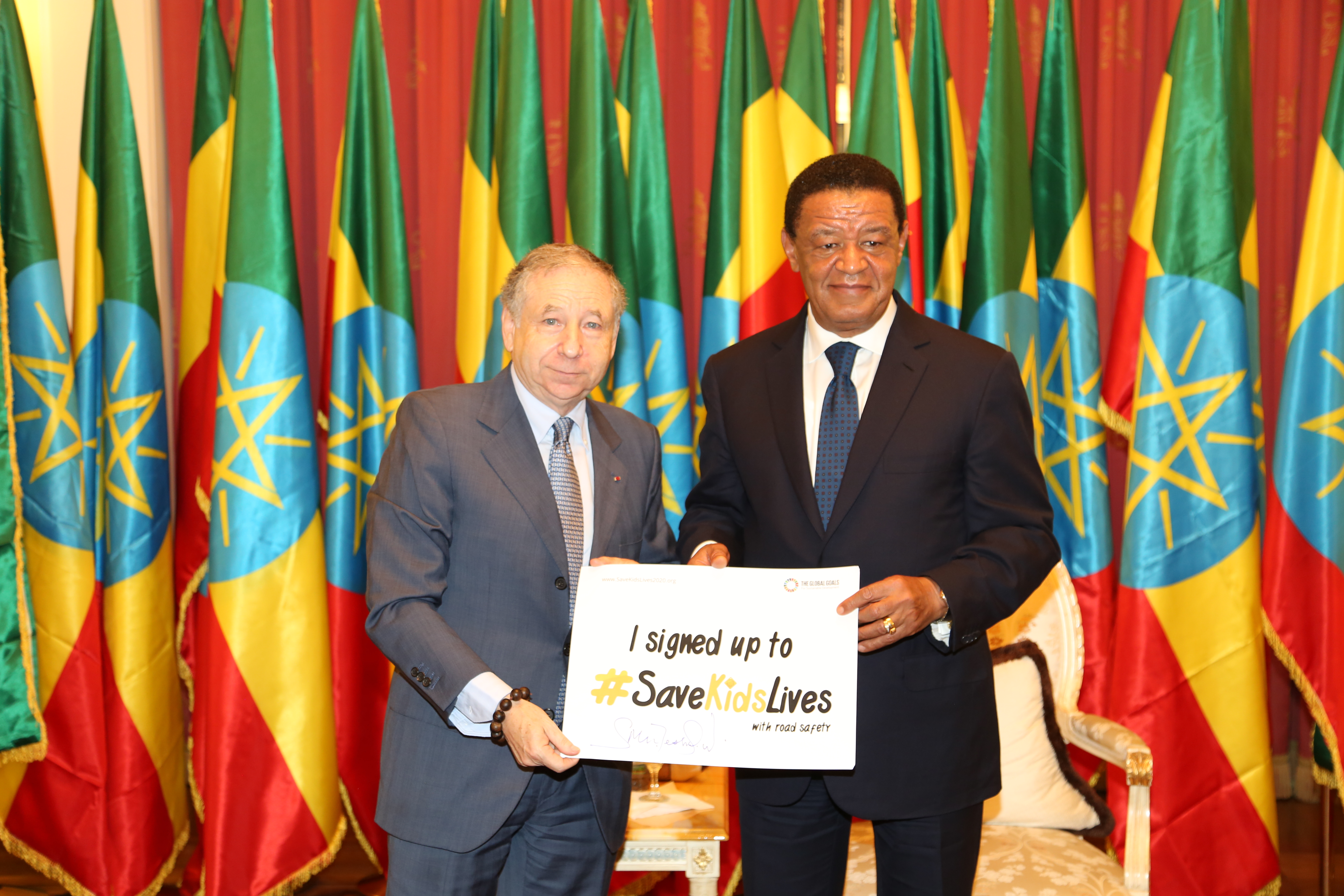 President of Ethiopia, Mulatu Teshome, supports Save Kids Lives