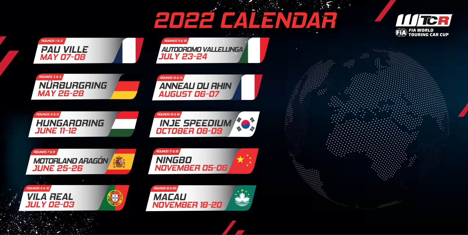 Gare WTCR per l’Italia e successivi aggiornamenti del calendario