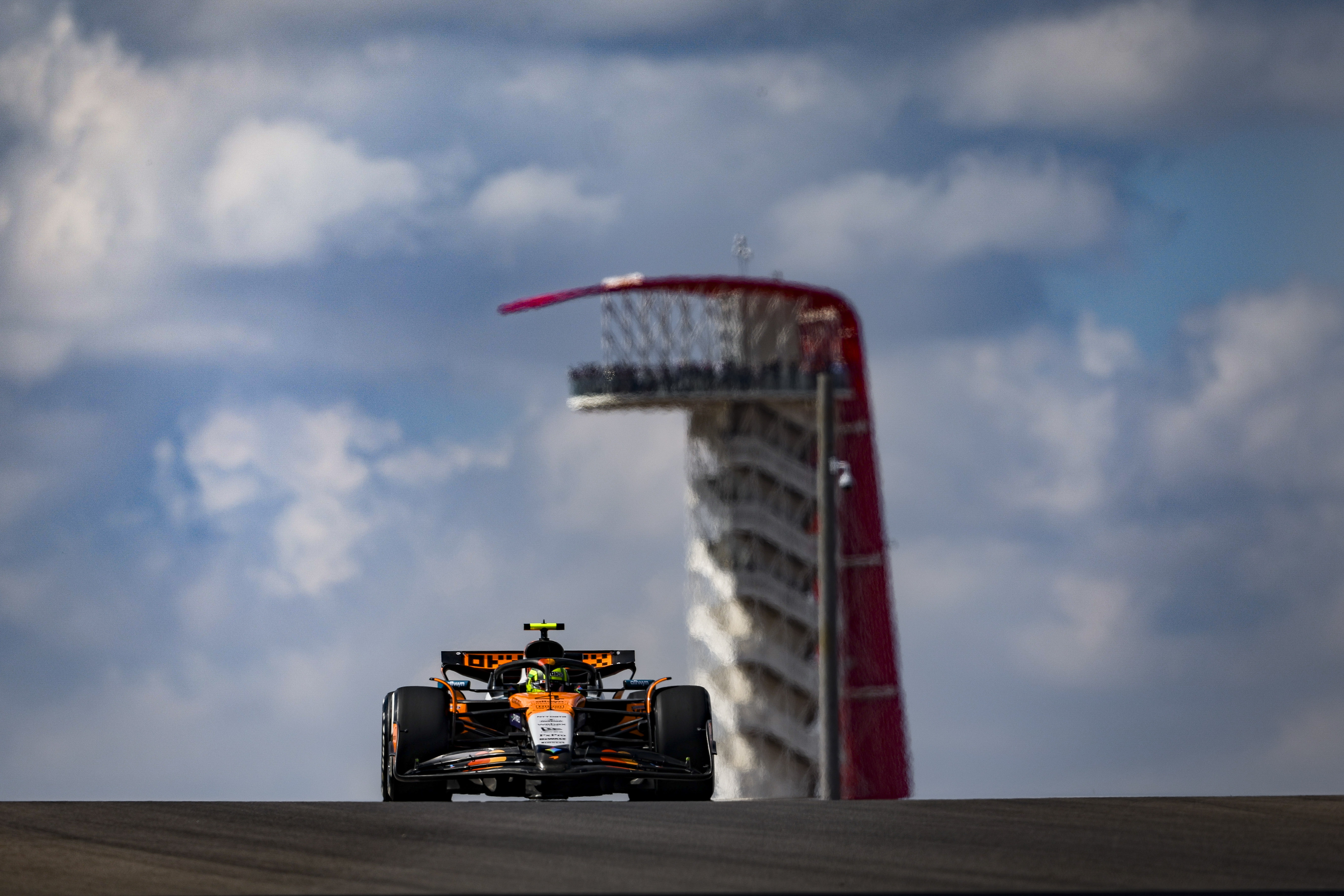 Norris Tops US Grand Prix Practice as Leclerc Suffers Mechanical Woes