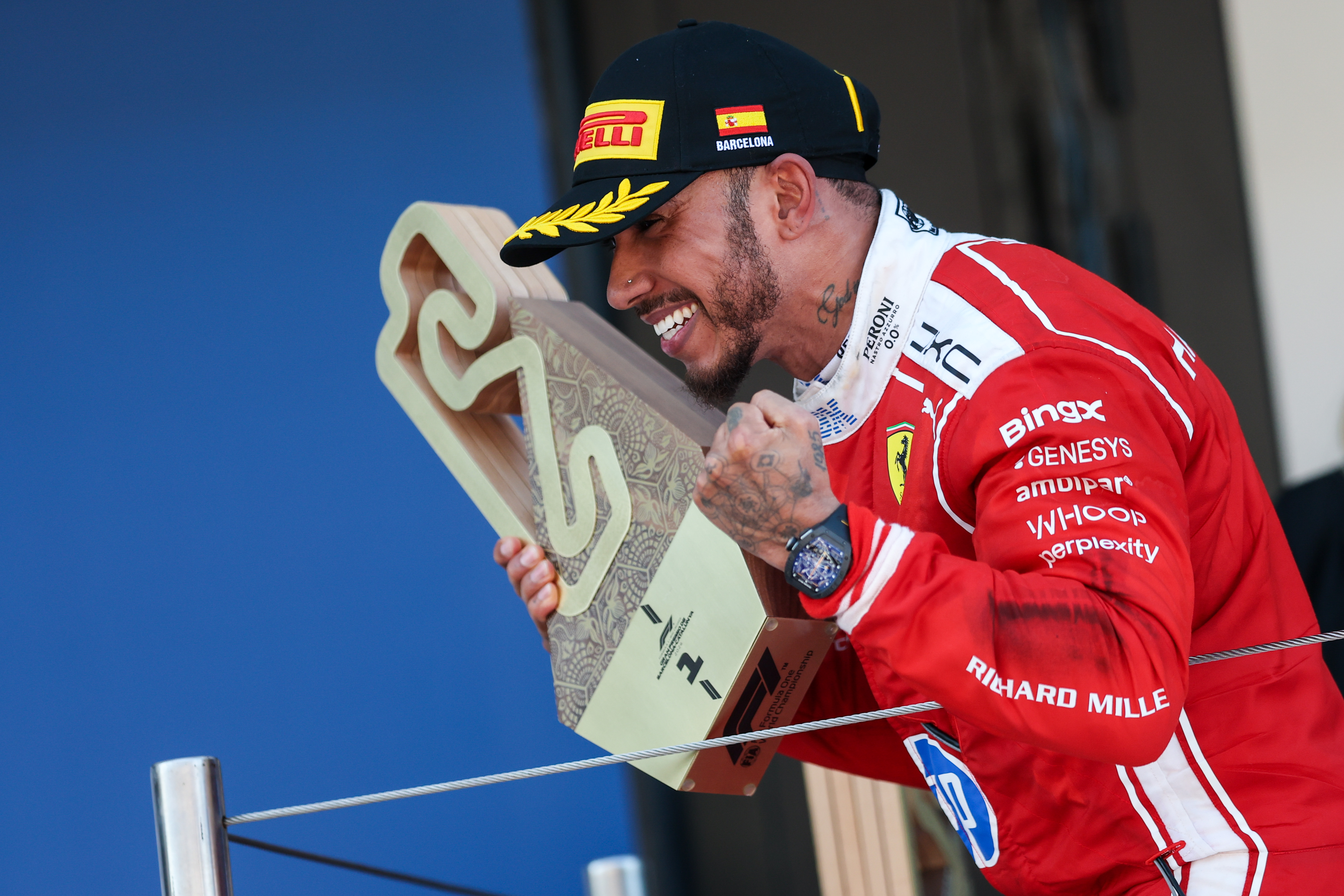 Hamilton Claims Maiden Ferrari Win in Spain, Ending Mercedes' Unbeaten Start