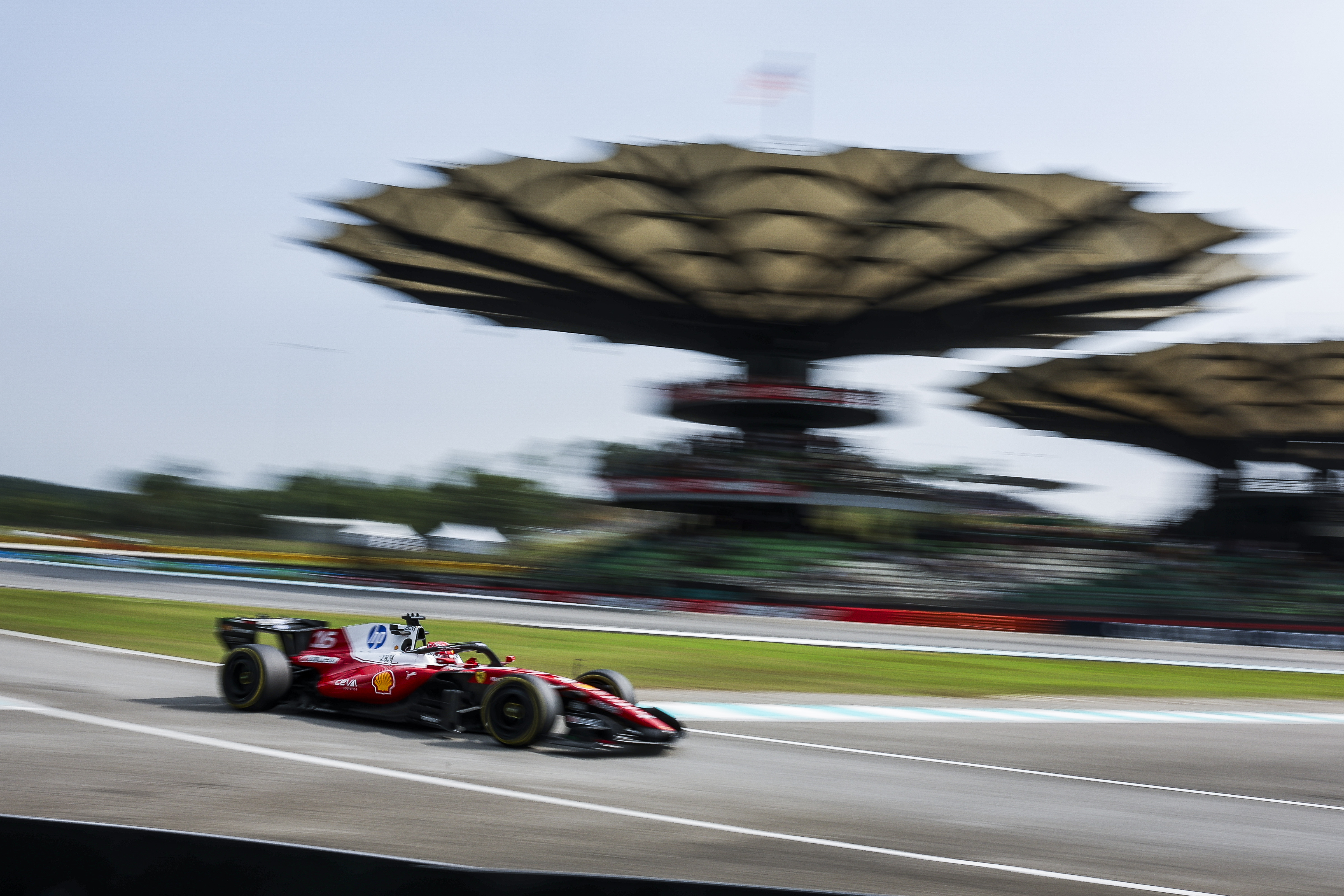 Leclerc Tops FP2 at Sepang Amid Rain Threats