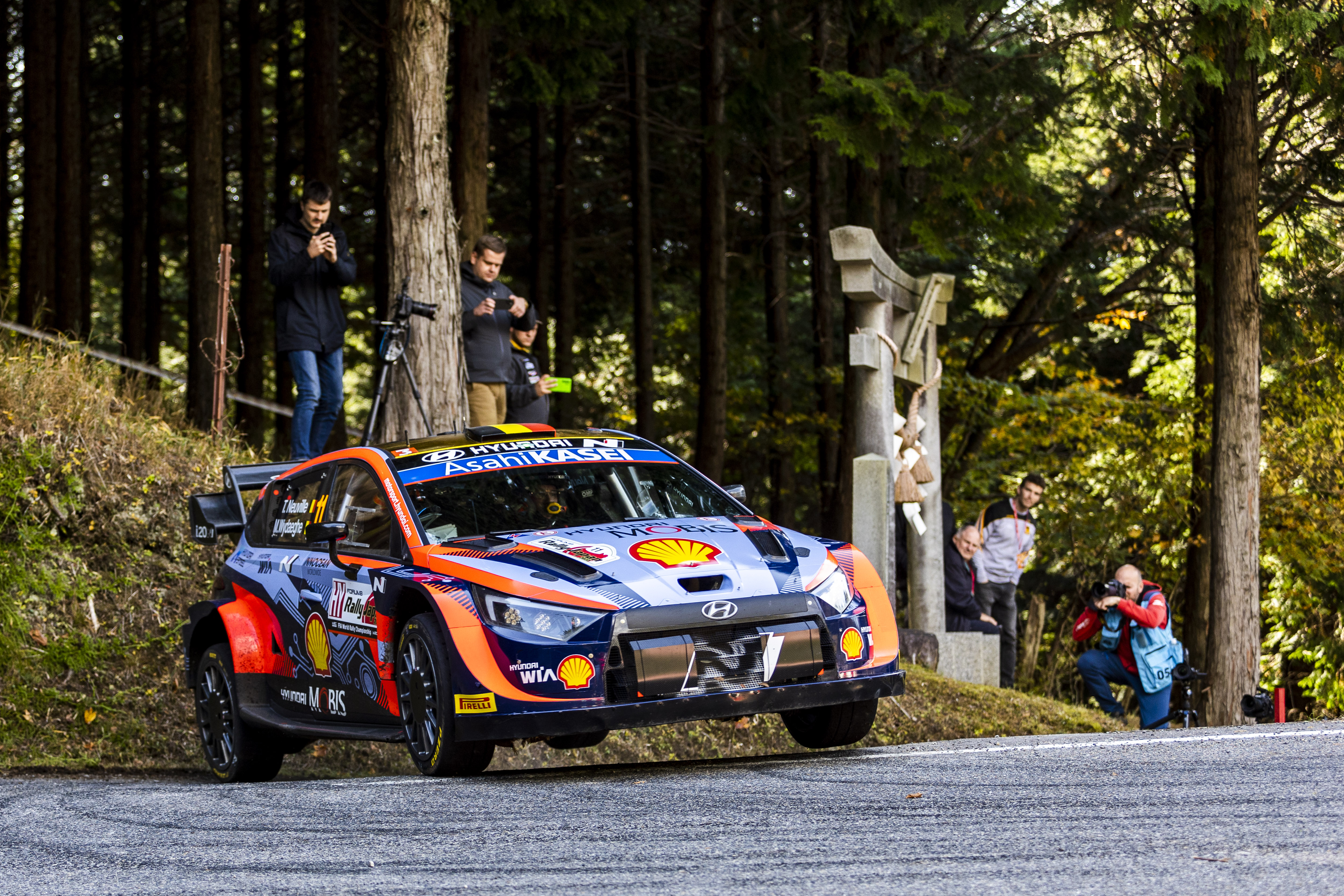 2022 WRC - Rally Japan - T. Neuville/M. Wydaeghe, Hyundai Shell Mobis WRT (photo: Nikos Katsikis / DPPI) 2022 WRC - Rally Japan - T. Neuville/M. Wydaeghe, Hyundai Shell Mobis WRT (photo: Nikos Katsikis / DPPI)