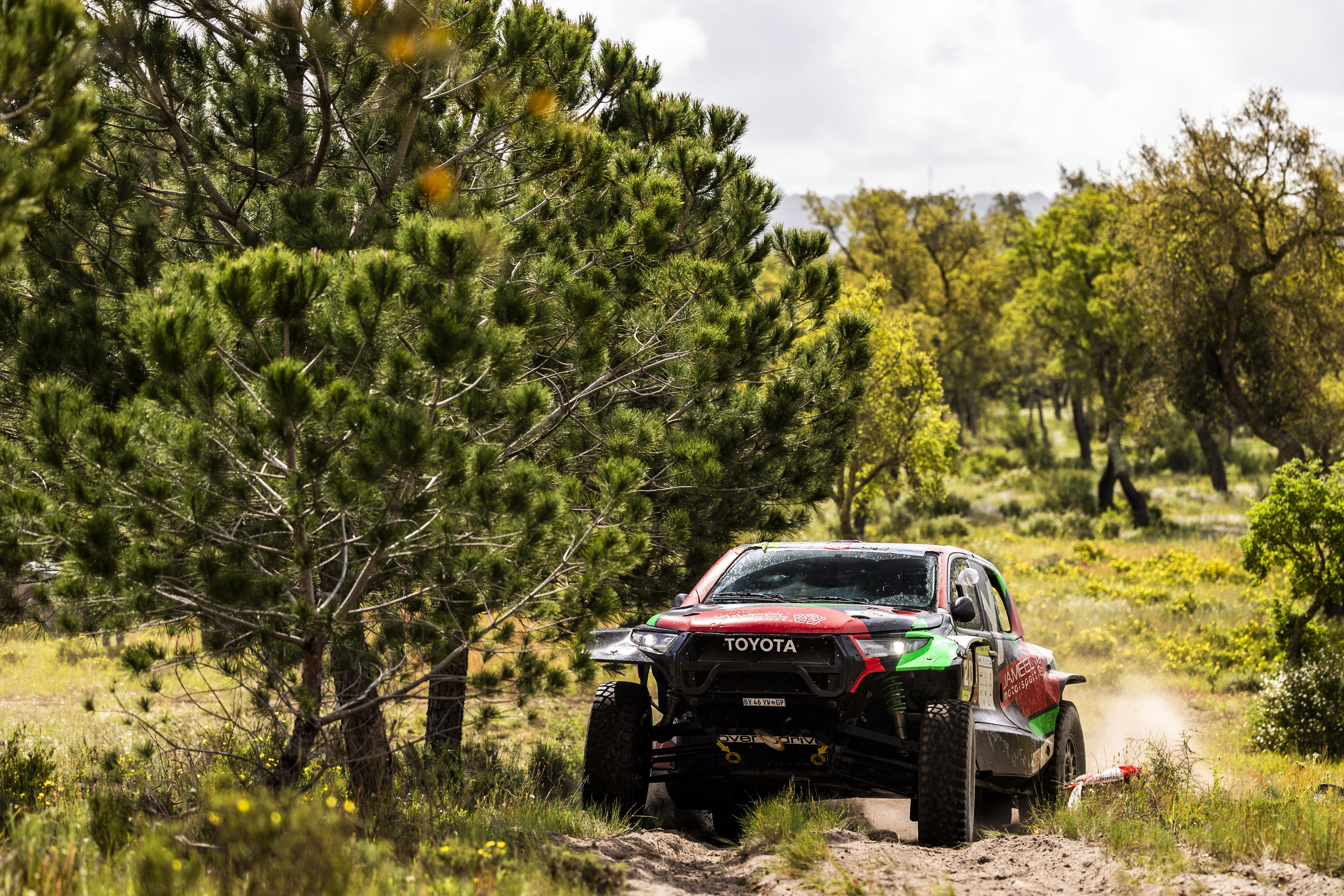 AL RAJHI Yazeed (SAU)/GOTTSHCHALK Timo (GER), Overdrive Racing, Toyota Hilux, FIA W2RC, at the 2024 BP Ultimate Rally-Raid Portugal, on April 7, 2024 (Photo Paulo Maria / DPPI) AL RAJHI Yazeed (SAU)/GOTTSHCHALK Timo (GER), Overdrive Racing, Toyota Hilux, FIA W2RC, at the 2024 BP Ultimate Rally-Raid Portugal, on April 7, 2024 (Photo Paulo Maria / DPPI)