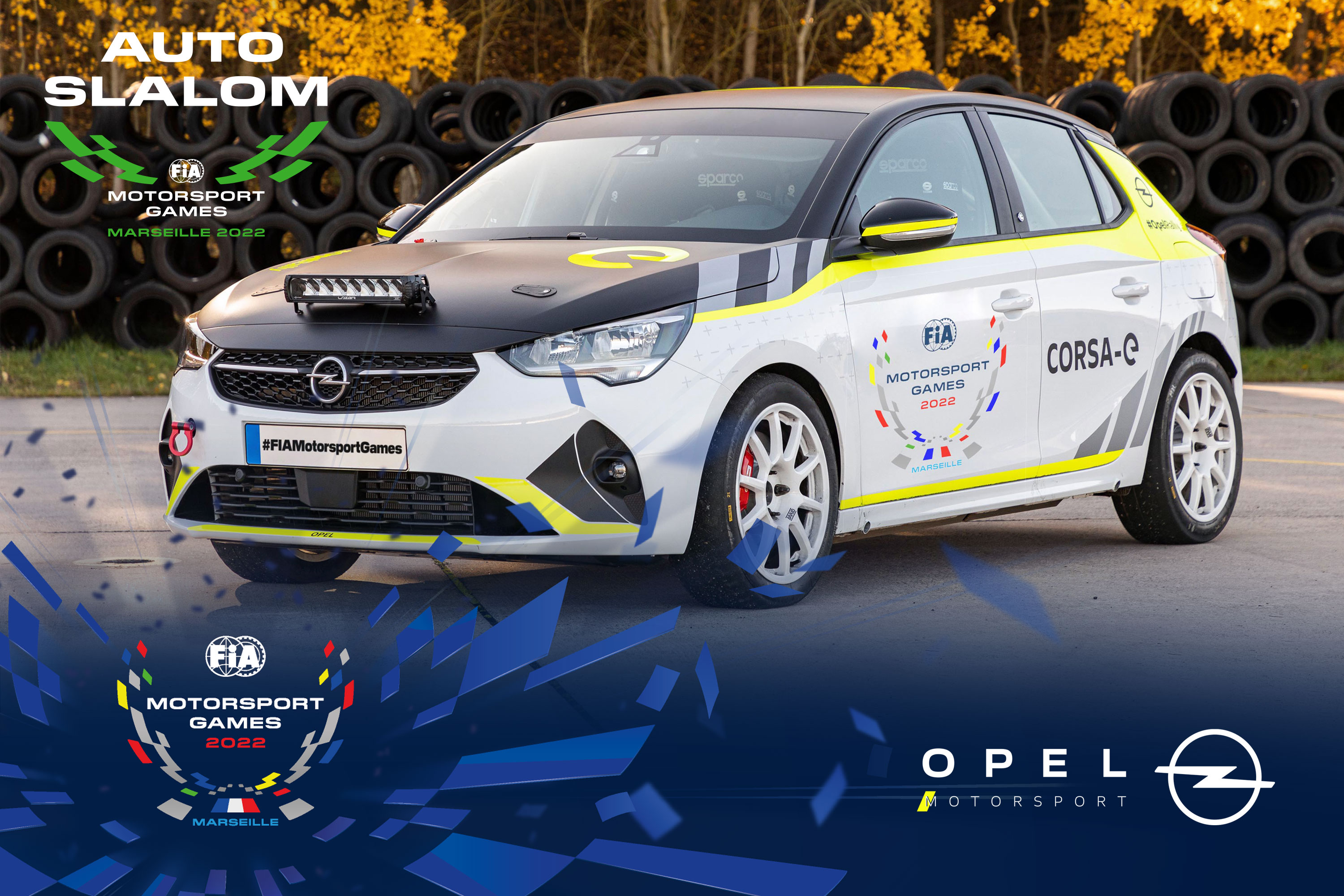 FIA Motorsport Games kartu su Opel Motorsport auto slalomo disciplinoje