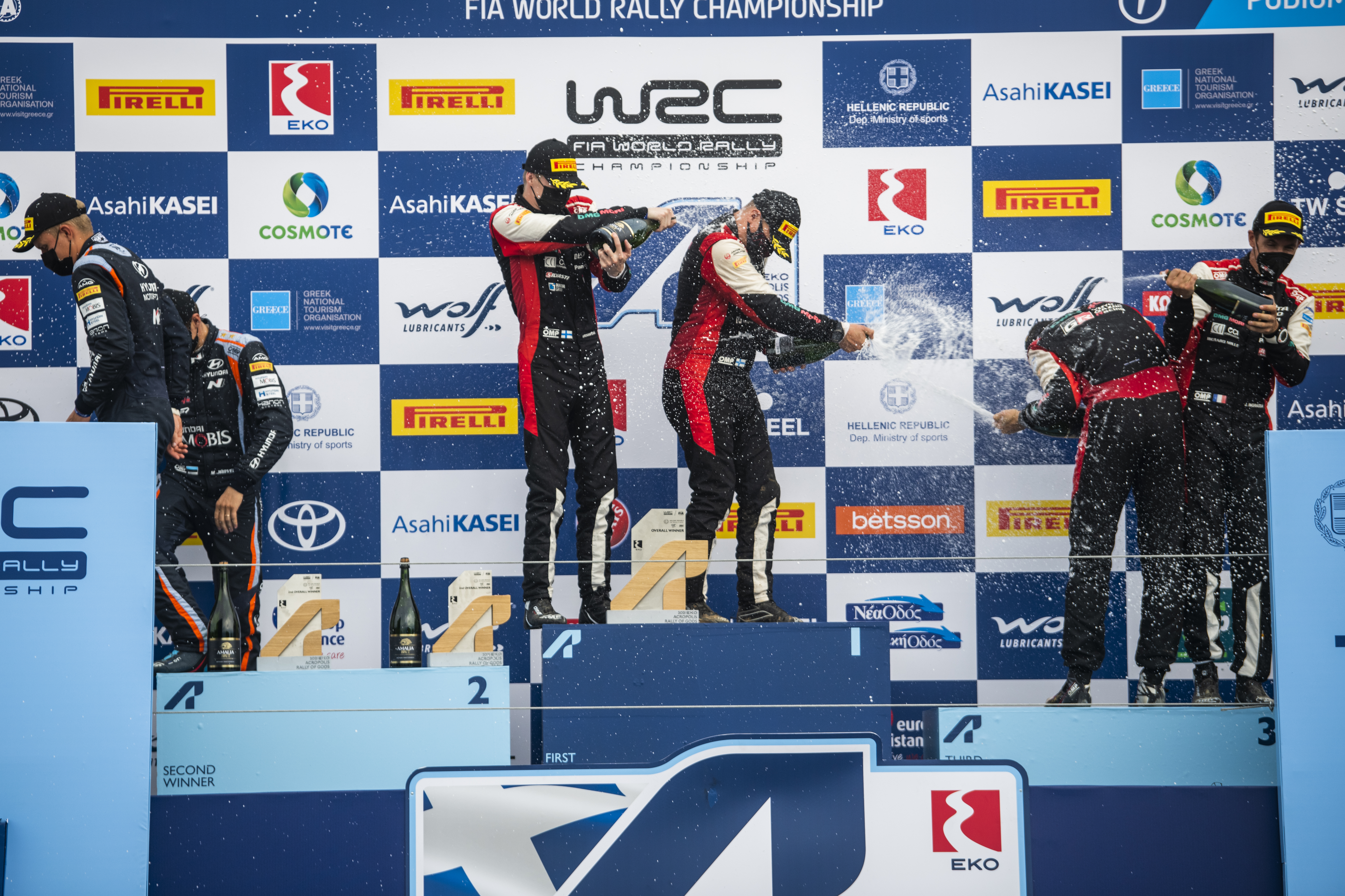 2021 WRC - Acropolis Rally Greece - Final podium