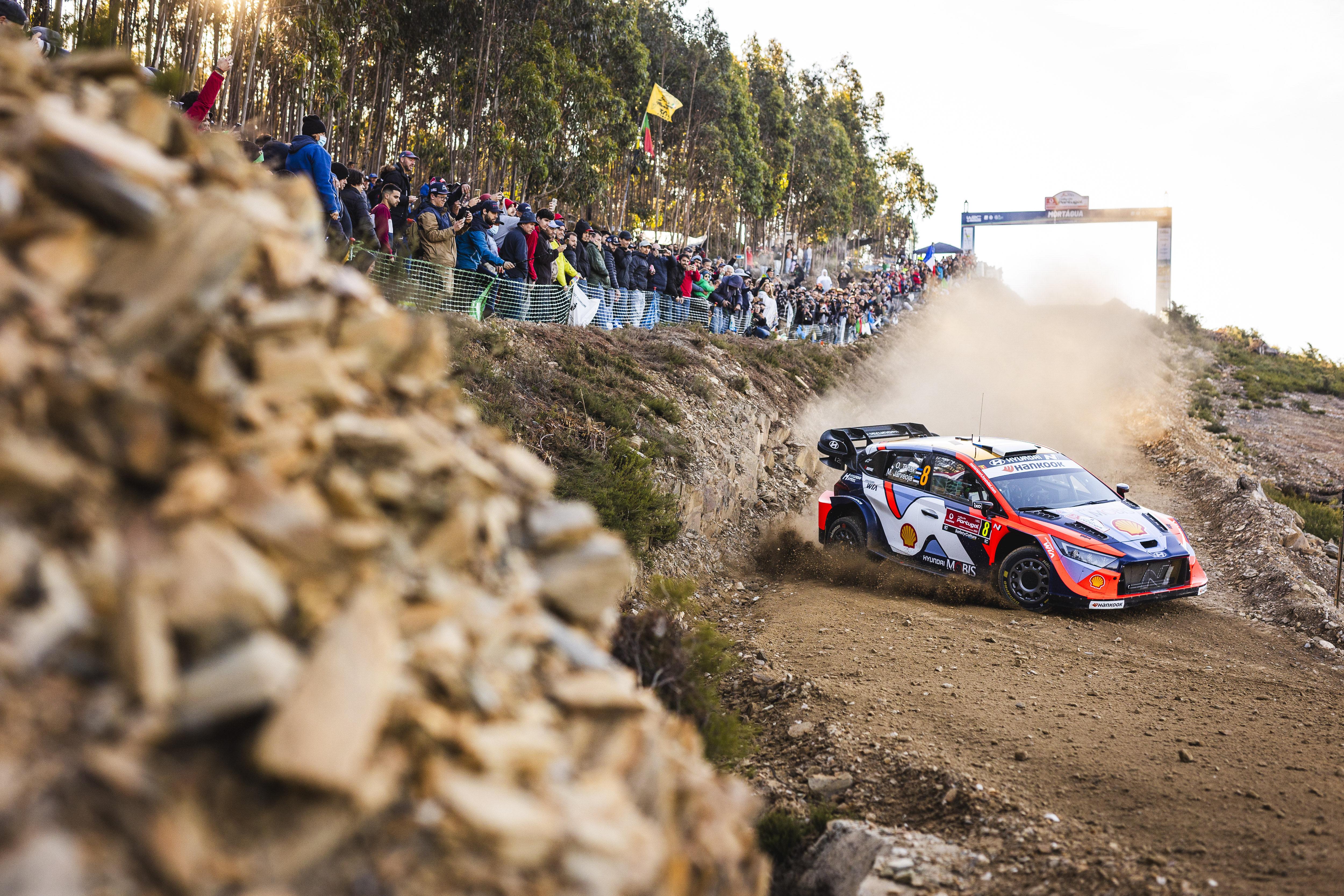 WRC - Milestone man Tänak in front after fierce Portuguese Friday