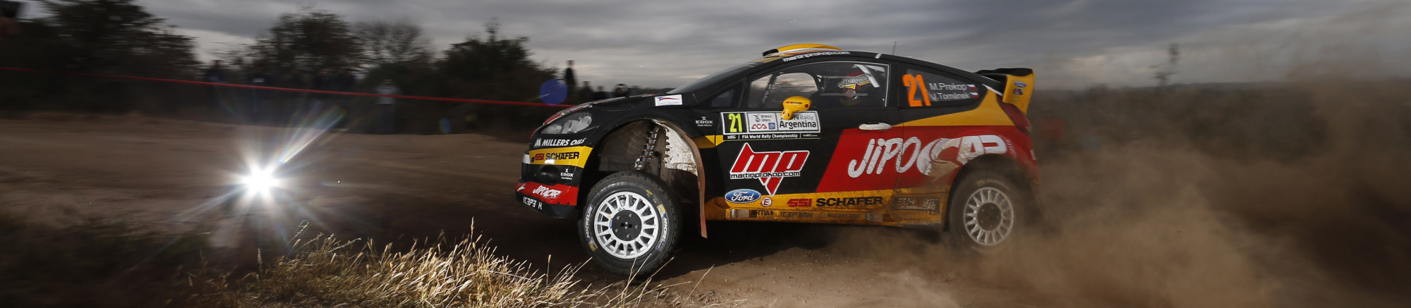 JIPOCAR Czech national team (CZE), PROKOP Martin ERNST Michal, (CZE CZE), Ford Fiesta RS, 2014 WRC World Rally Car Championship, rally of Argentina, Cordoba.