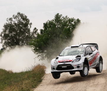 HENNING Solberg, ILKA Minor, Ford Fiesta WRC, 2014 WRC, rally of Poland, in Mikolajki.