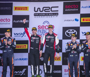 2021 WRC - Rally Finland - Final podium