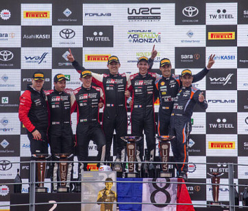 2021 WRC - ACI Rally Monza - Final event podium
