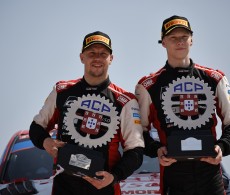 Kalle Rovanperä and Jonne Halttunen, winners of the 2022 Rally Portugal