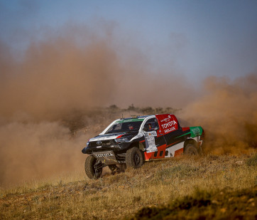  2021 FIA World Cup for Cross-Country Bajas - Baja Esoana Aragon - Y. Al Rajhi Yazeed/M. Orr, Toyota Hilux Overdrive (DPPI Media / Paulo Maria)