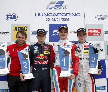 FIA F3 Hungaroring Podium