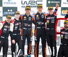 2022 WRC - Rally Finland - Podium at power stage (photo: Jaanus Ree / Red  Bull Content Pool)