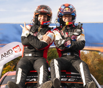 2023 WRC - Central European Rally - 2023 champions Kalle Rovanperä and Jonne Halttunen, Toyota Gazoo Racing WRT