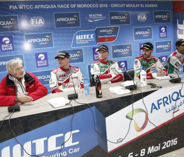 wtcc, morocco, main race, rob huff, conference