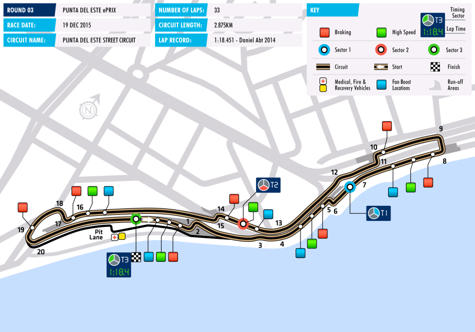 Punta del Este Circuit Map Punta del Este Circuit Map