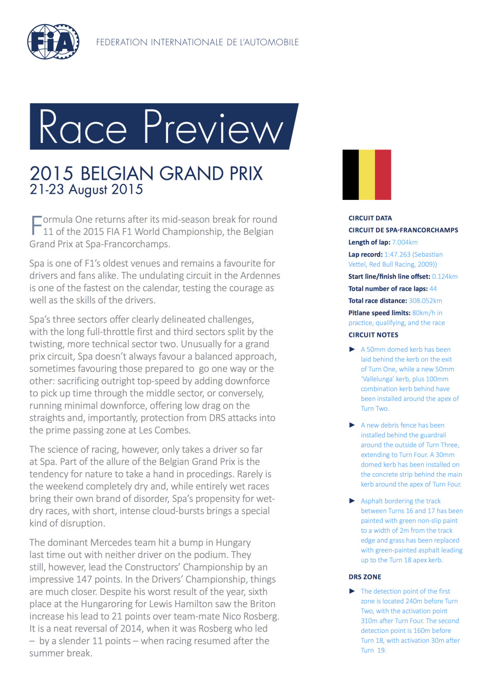 F1 Belgian GP Preview 1