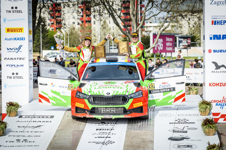 2023 WRC - Rally Croatia - Armin Kremer/Ella Kremer, WRC Masters Cup winners (photo: Nikos Katikis/DPPI)