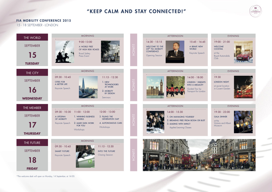FIA Mobility Conference Programme 2015