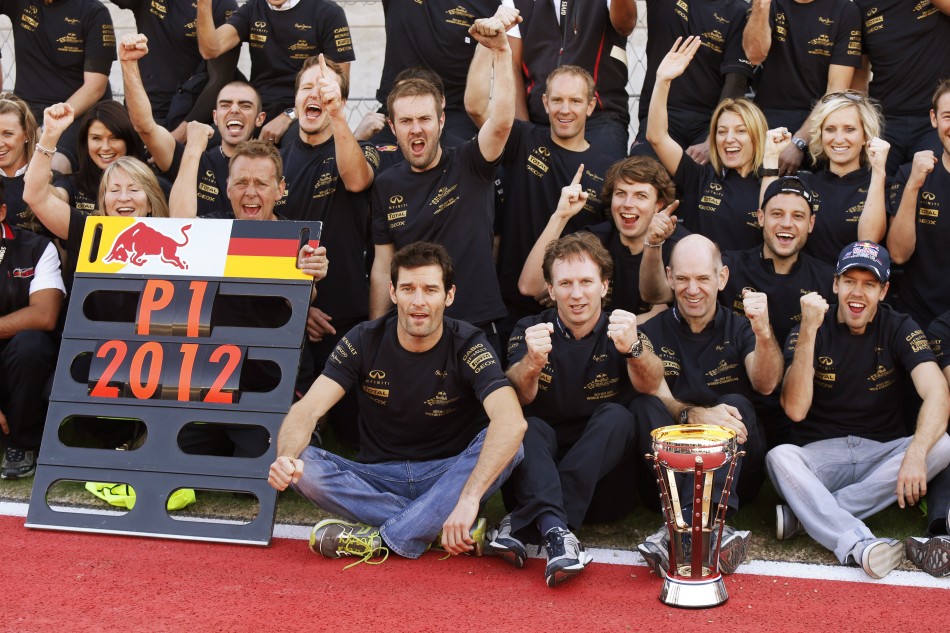Formula 1 2012 Constructors Championship as One Race 