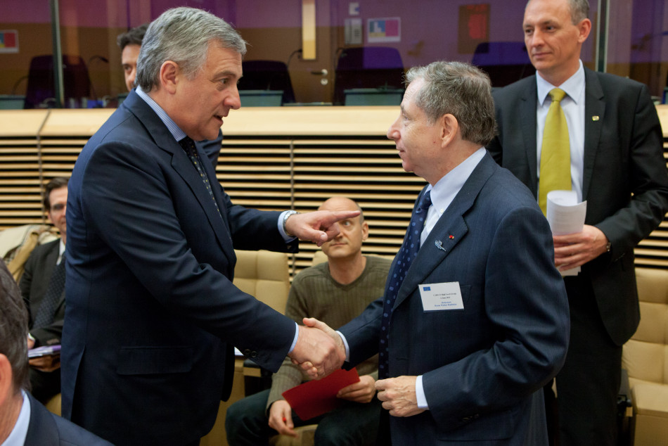 Commissioner Tajani with the FIA President, Jean Todt at the CARS 21 meeting