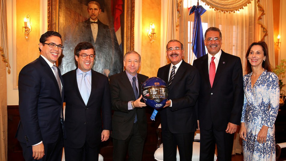 An FIA and IDB delegation including FIA President Jean Todt and IDB President Luis Alberto Moreno met with Dominican Republic Danilo Medina 