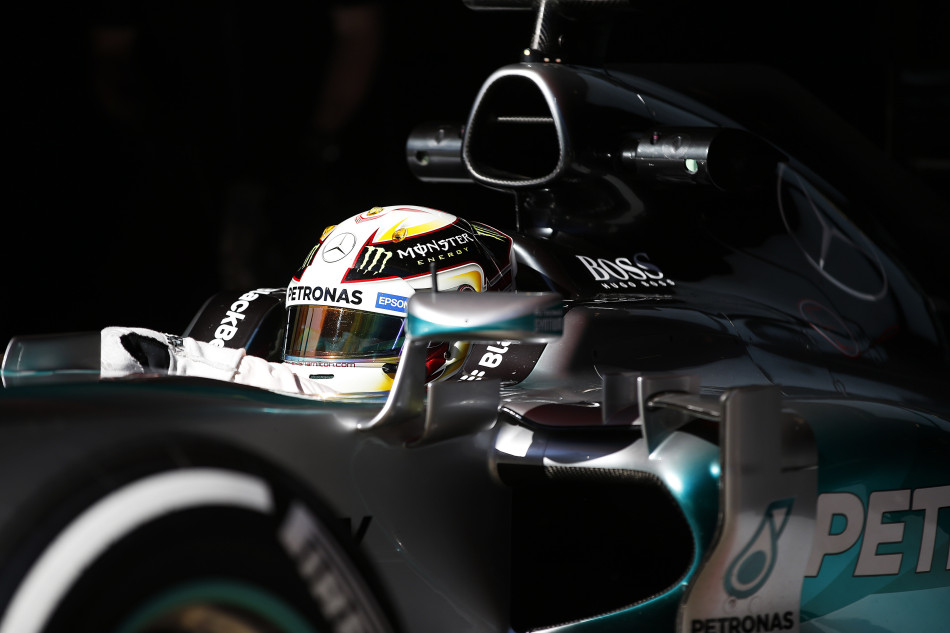 Mercedes Test Barcelone