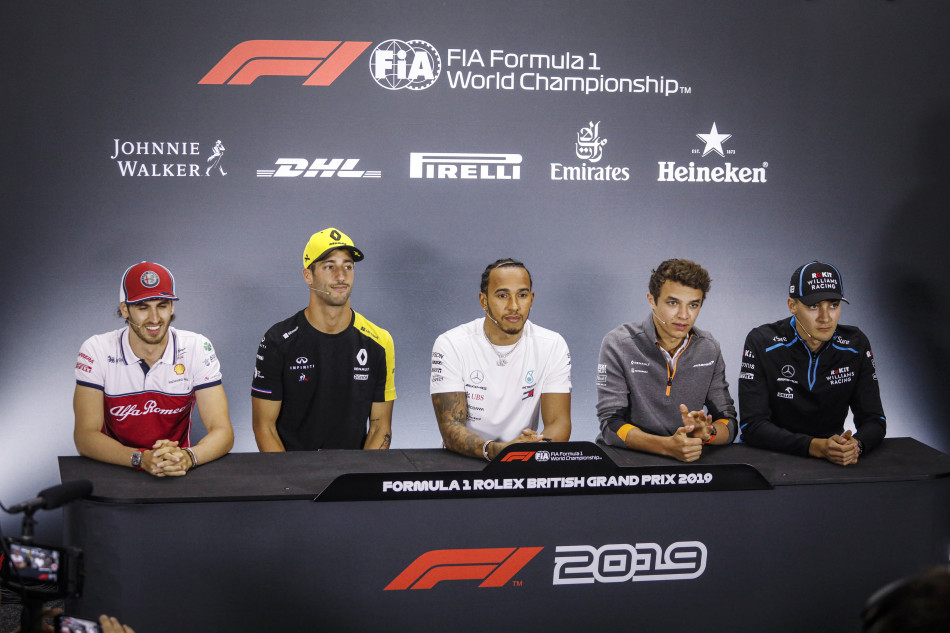 F1 19 Grand Prix De Grande Bretagne Conference De Presse Du Jeudi En Anglais Federation Internationale De L Automobile