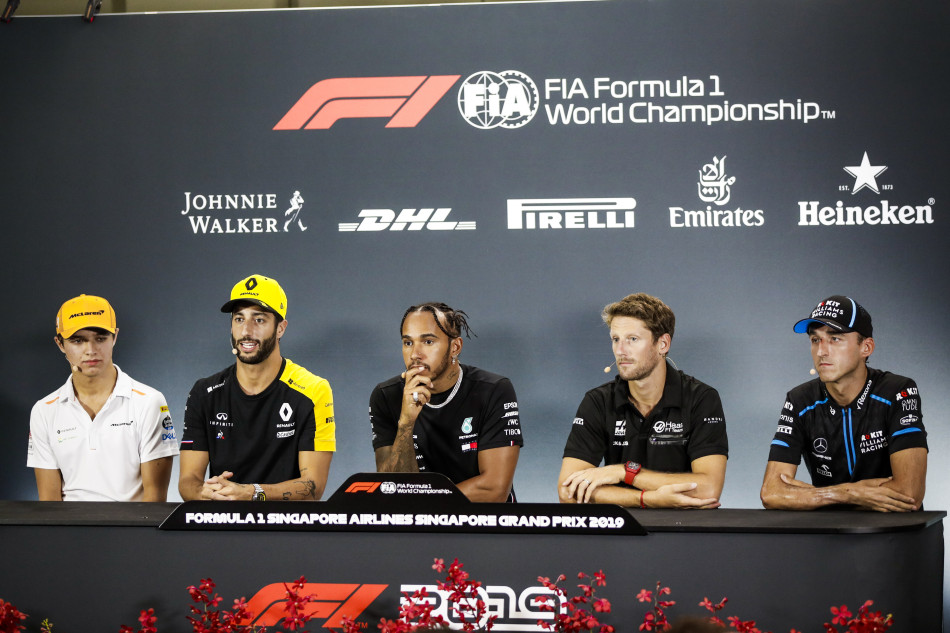 F1 2019 Singapore Grand Prix Thursday Press Conference Federation Internationale De L Automobile