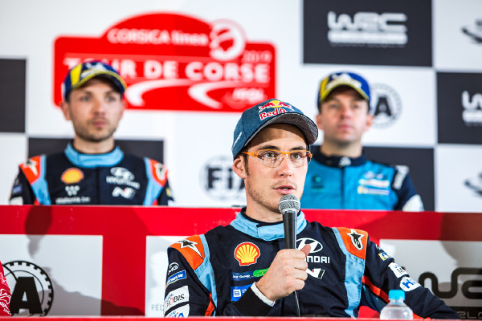 2019 Tour de Corse - Thierry Neuville and Nicolas Gilsoul at the FIA Press Conference