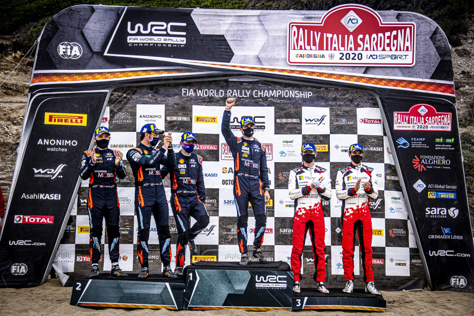 2020 WRC - Rally Italia Sardegna - Power Stage Podium 2020 WRC - Rally Italia Sardegna - Power Stage Podium