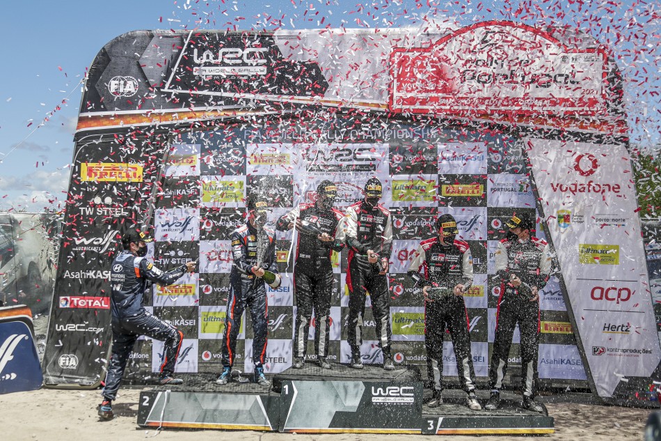 2021 WRC - Rally Portugal - Final podium