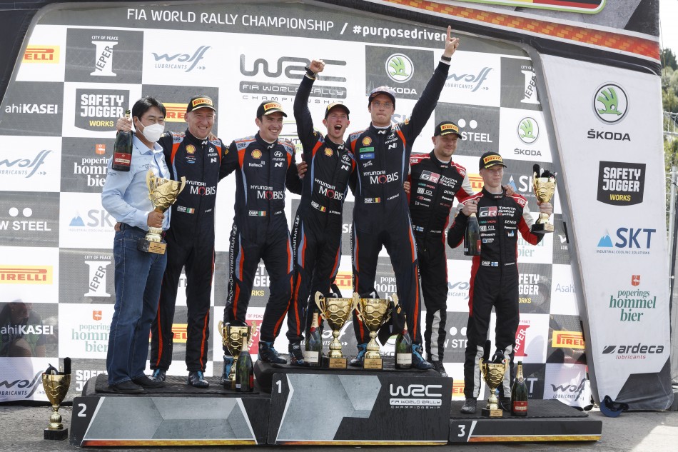 2021 Ypres Rally Belgium - Final podium (DPPI / Gregory Lenormand)