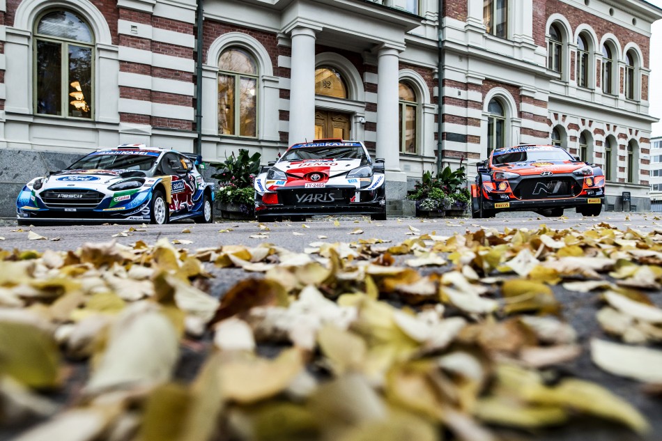 2021 WRC - Secto Rally Finland - Toyota, Hyundai and M-Sport WRC cars