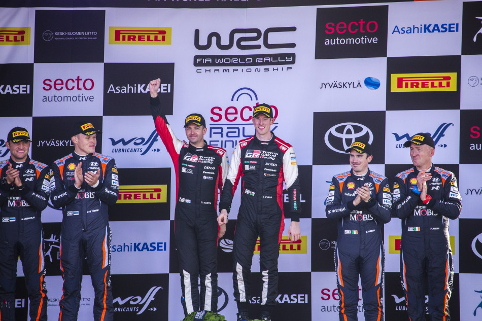 2021 WRC - Rally Finland - Final podium
