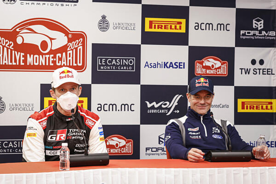 2022 WRC - Rallye Monte-Carlo - Pre-event FIA press conference - Sébastien Ogier and Sébastien Loeb 2022 WRC - Rallye Monte-Carlo - Pre-event FIA press conference - Sébastien Ogier and Sébastien Loeb