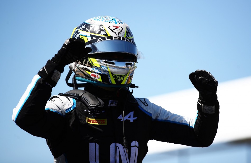 F2 - Fast-starting Zhou scores third win of the season at Silverstone ...