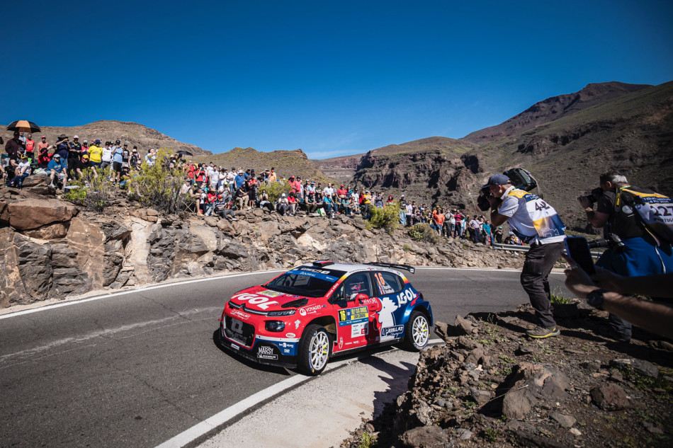 Yoann Bonato leads Rally Islas Canarias after Friday's first leg