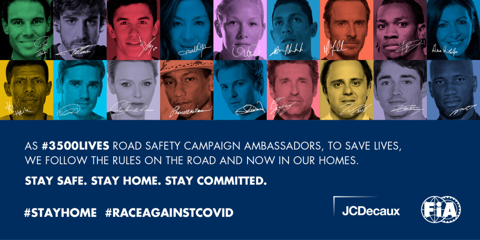 3500LIVES, road safety, COVID-19, stay home
