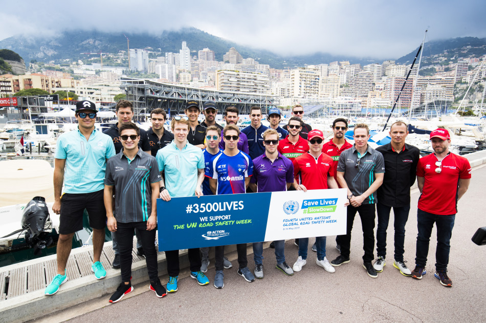 FIA, Motorsport, Racing, Formula E, Monaco, Road Safety Week