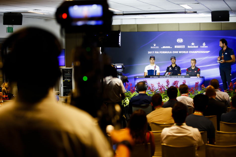F1 2017 Singapore Grand Prix Press Conference Schedule Federation Internationale De L Automobile