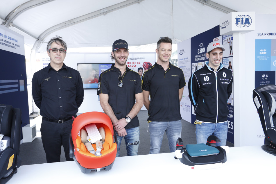 Formula E, drivers, child safety, road safety