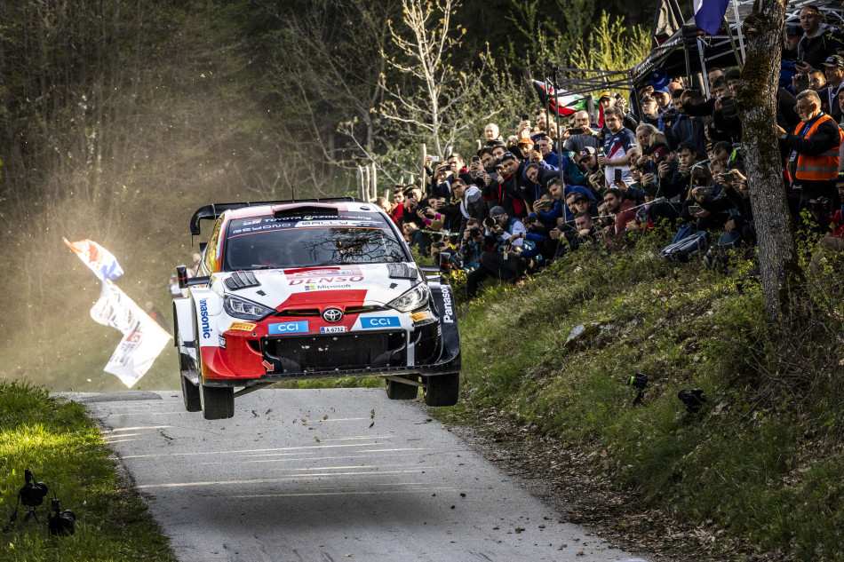 2023 WRC - Rally Croatia - Elfyn Evans (GBR)/Scott Martin (GBR), Toyota Gazoo Racing WRT, Toyota GR Yaris Rally1 Hybrid (Photo: Nikos Katikis/DPPI) 2023 WRC - Rally Croatia - Elfyn Evans (GBR)/Scott Martin (GBR), Toyota Gazoo Racing WRT, Toyota GR Yaris Rally1 Hybrid (Photo: Nikos Katikis/DPPI)