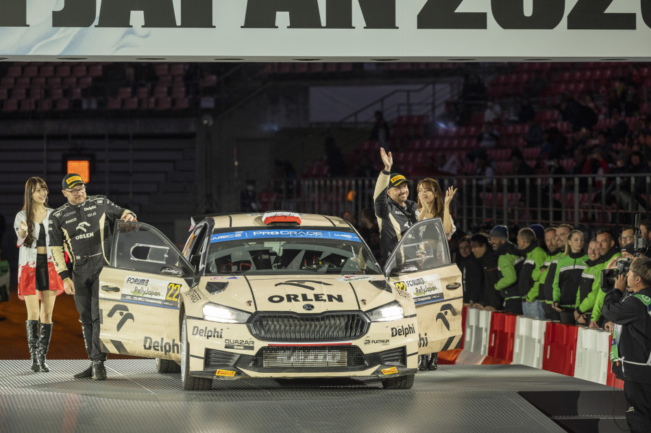 2023 Forul8 Rally Japan - Kajeto Kajetanowicz / Maciej Szczepaniak, WRC2 Challenger Champions (photo Nikos Katikis / DPPI)