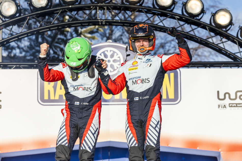 2024 WRC - Rally Sweden - Esapekka Lappi and Janne Ferme, Hyundai Shell Mobis WRT