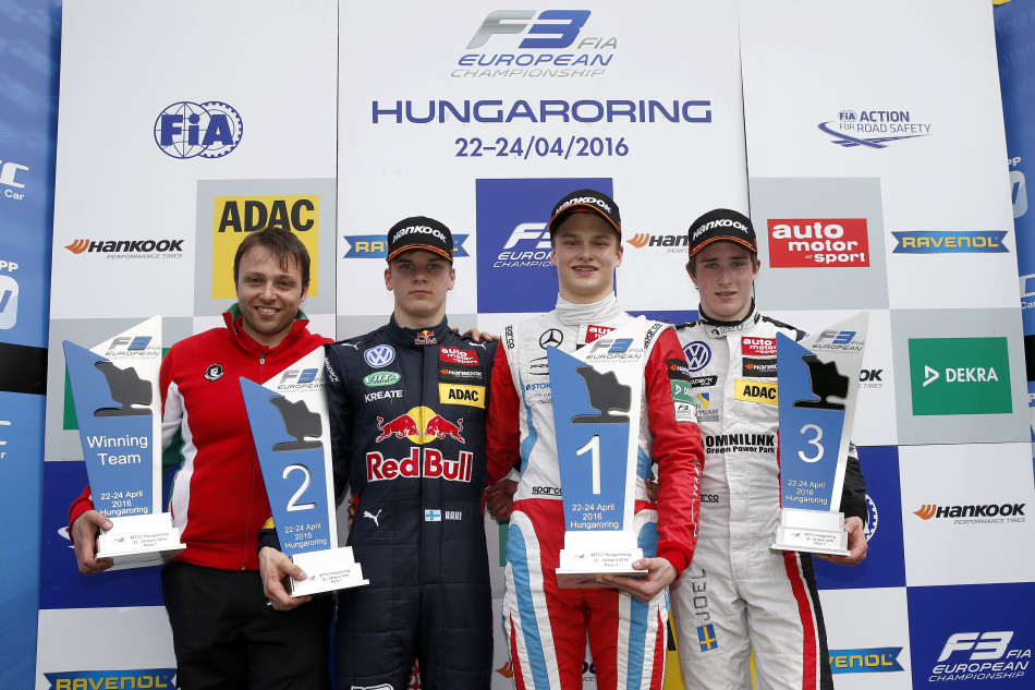 FIA F3 Hungaroring Podium