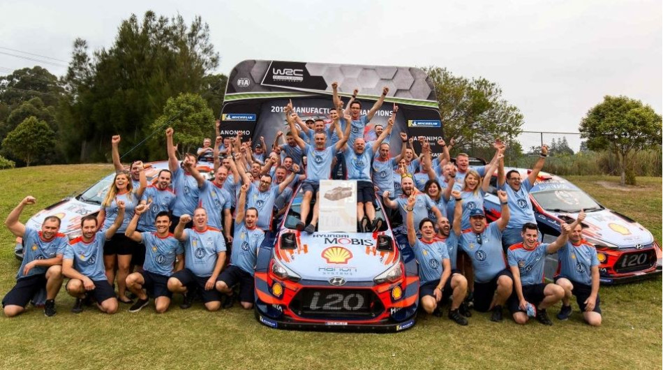 Hyundai Mobis Shell World Rally Team in Coffs Harbour, Australia